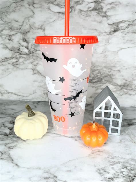 Halloween Starbucks Cup Ghost Starbucks Cup Spooky Season Cup Fall