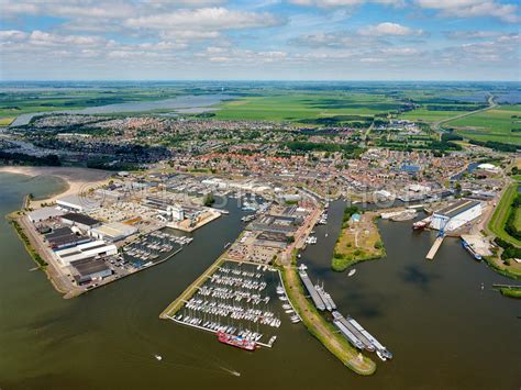 Aerial View Lemmer Aerial View Showing The Industriehaven L And The