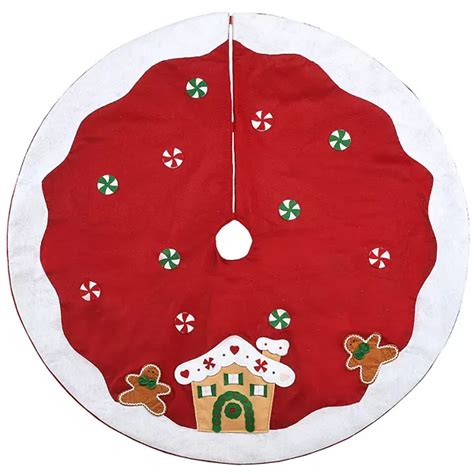 National Tree Company Gingerbread House Christmas Tree Skirt