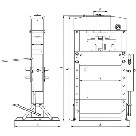 Presa Hidraulica De Atelier Unicraft WPP 50 E