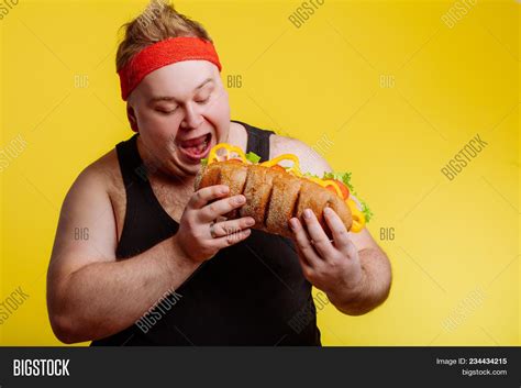 Diet Failure Fat Man Image And Photo Free Trial Bigstock