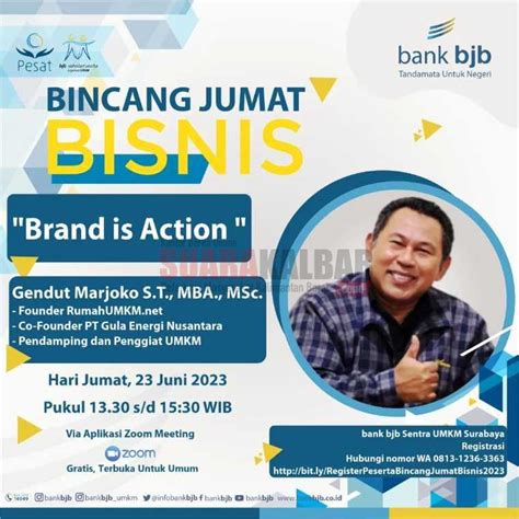 Bincang Jumat Bisnis Edisi Juni Kupas Pentingnya Branding