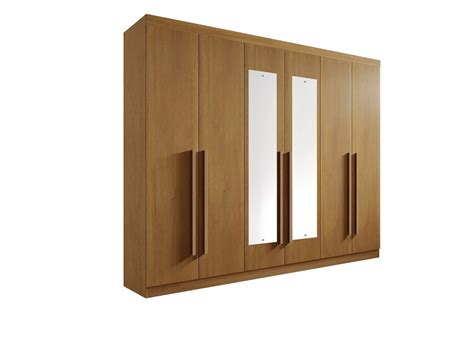 Guarda Roupa Casal Da Vinci Plus 6 Portas Espelho 100 Mdf D Doro