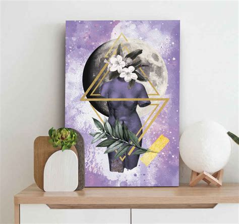 Digital Collage Canvas Art TenStickers