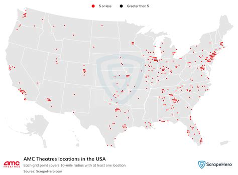 Number of AMC Theatres locations in the USA in 2025 | ScrapeHero