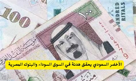 كم سعر صرف الريال السعودي مقابل الجنيه المصري اليوم في السوق السوداء