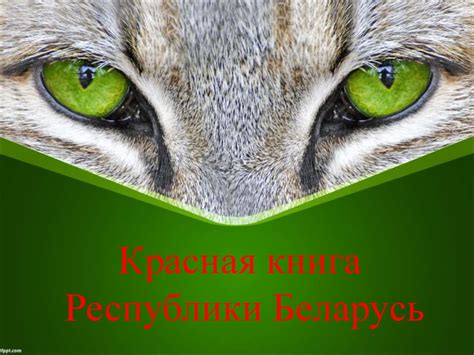 Красная книга Республики Беларусь - презентация онлайн