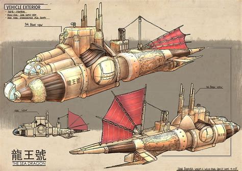 RPG Game Cutaways Steampunk Artwork Steampunk Ship Steampunk