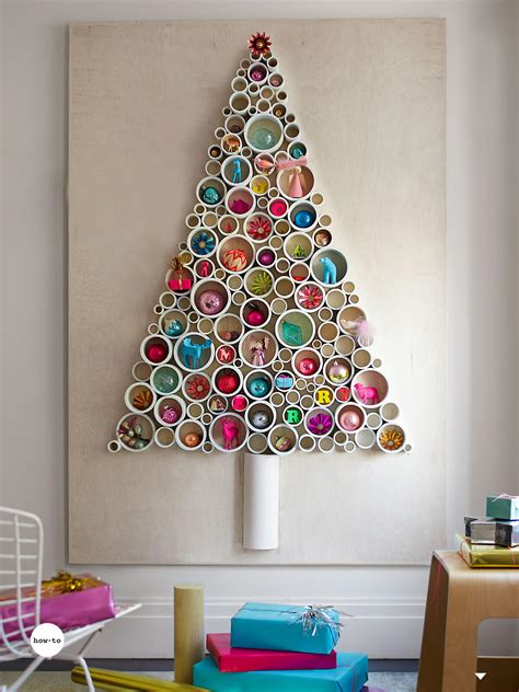 Colorful Pipe Christmas Tree on the Wall — Homebnc