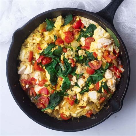 Silken Tofu Scramble With Mixed Vegetables Keeping The Peas