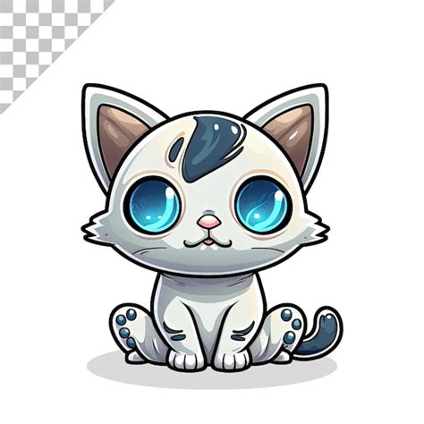 Personnage Chat Dessin Anime Mignon Psd 2 000 Modèles Psd Gratuits De