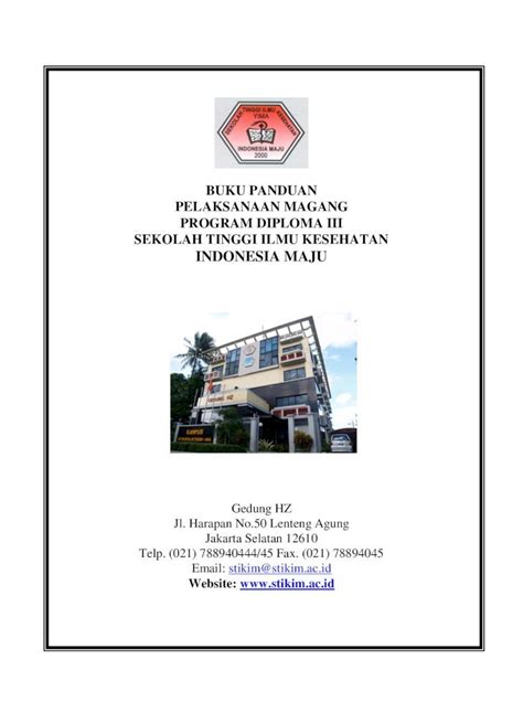 Pdf Buku Panduan Pelaksanaan Magang Program Mhs Stikim Ac Id File