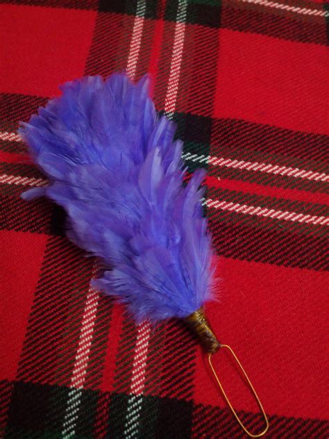 T C Feather Hackle Plume Glengarry Cap Purple Colorbalmoral Hats