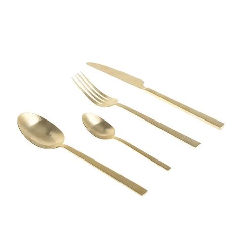 Set Tacamuri Aurii 24 Piese Otel Inoxidabil Tacamuri