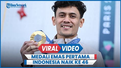 Melesat Veddriq Leonardo Sumbang Medali Emas Pertama Indonesia Naik