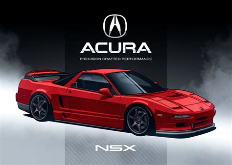 Smokey Red Nsx Na Poster By Donny Andreas Displate