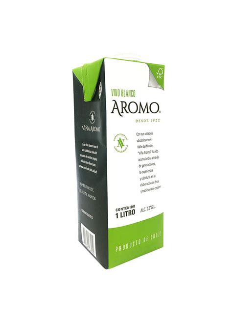 Vino Aromo 1 Lt Tetra Blanco X Display 12 Unidades