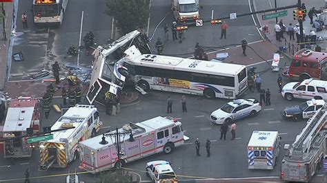 Nj Transit Bus Demolished In Horrific T Bone Crash 2 Dead 17 Hurt