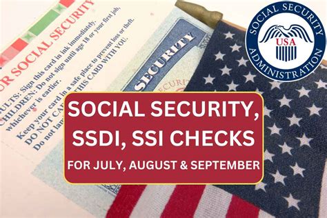 July August September 2024 Social Security Ssdi Ssi Checks Know Updates