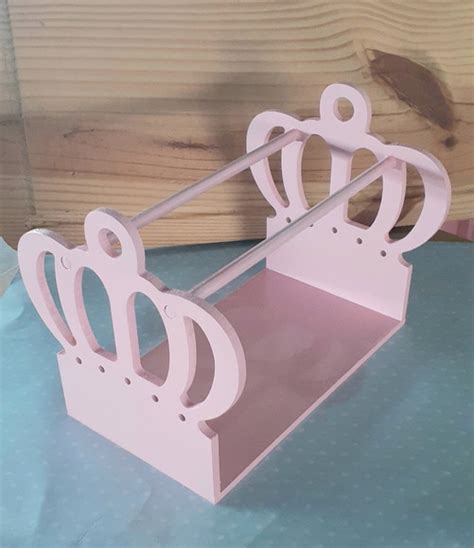 Porta Tiara mdf Rosa Loja tiemi Laços Elo7 Produtos Especiais