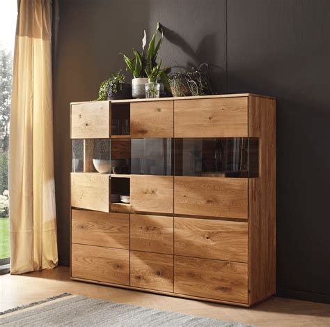 Highboard Hillsboro Aus Wildeiche Von Natura Home Breite Variante