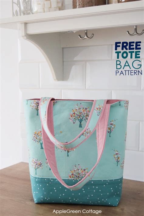 Tote Bag Pattern Free Tote Pattern In 2 Sizes Applegreen Cottage