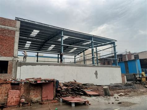 Panel Build Mild Steel Industrial Prefabricated Factory Shed At Rs 180