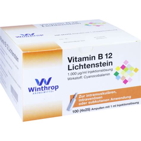 Vitamin B12 1 000 μg Lichtenstein Ampullen Beipackzettel Apotheken Umschau