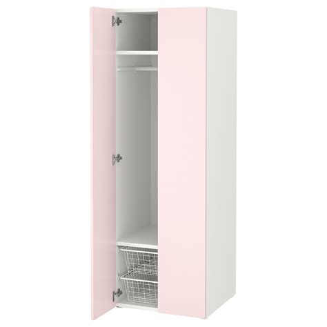 Platsa Smastad Beyaz Uçuk Pembe 60x57x181 Cm çocuk Gardırobu 99549991