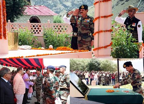 विजय दिवसकारगिल शहीदाें को सुहाग ने दी सलामी Kargil Vijay Diwas Army Chief Pays Tribute At