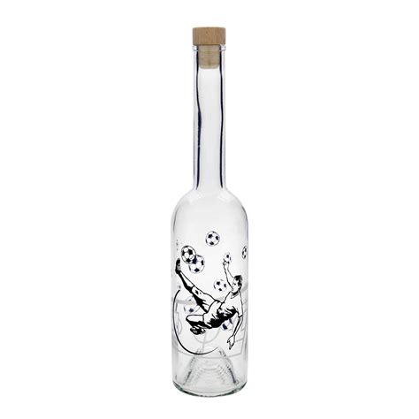 Ml Glass Bottle Opera Print Footballer Closure Cork