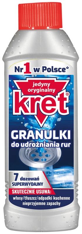 KRET Granulki do udrożniania rur syfonów 280g 13140371955 Allegro pl