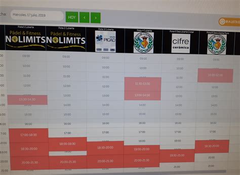 RESERVA TU PISTA | Club de Tenis Vila-real