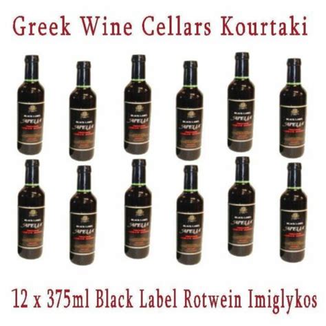 Apelia Black Label Imiglykos 12x 375ml GWC Kourtaki Rotwein halbsüß eBay