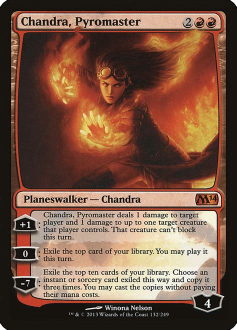 Chandra Pyromaster Magic Card