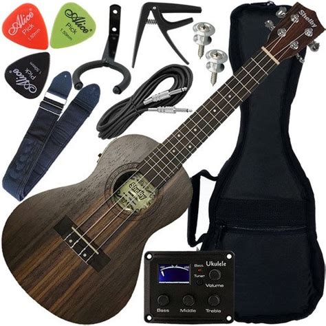 Kit Ukulele Concerto Elétrico Equalizador Su23re Shelby 10 OFF