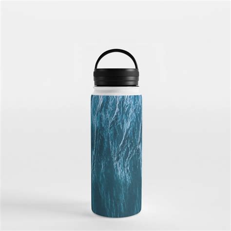 Minimalist Wave Patterns – Oceanscape Photography Water Bottle by Michael Schauer Photography ...