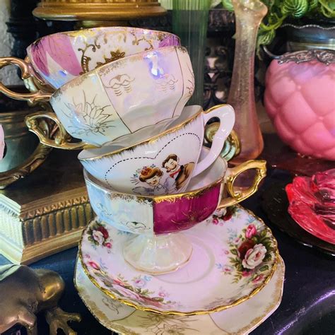 Antique tea cups and saucers price is for listed - Depop