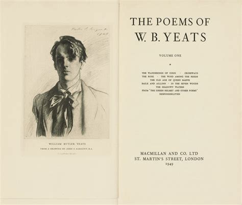 Yeats William Butler 1865 1939 The Poems London Macmillan And Co