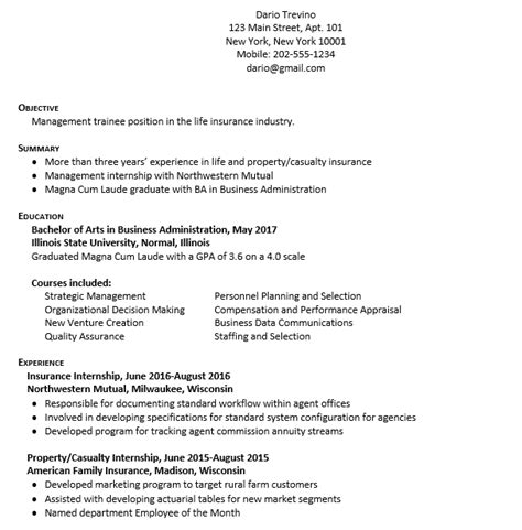 10 Business Resume Templates Room