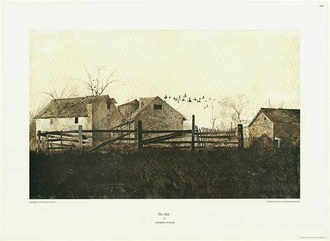 The Mill By Andrew Wyeth Fine Art Print Watercolor Painting Etsy