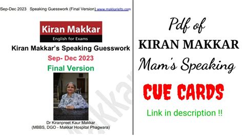 Final Version Of Kiran Makkar Speaking Pdf September To December