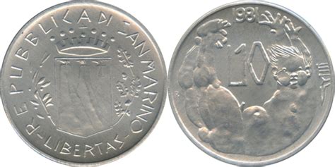 10 Lire San Marino Numista