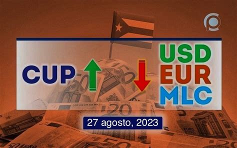 CotizaciÓn Dólar Euro Mlc En Cuba Hoy 27 De Agosto De 2023 En El