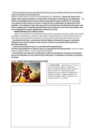 Tema Goya Y Su Tiempo Pdf