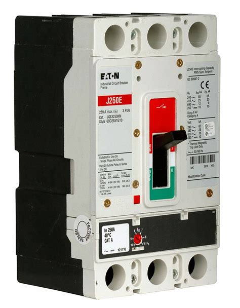 EATON Molded Case Circuit Breaker 250 A Amps 25kA At 240V AC Fixed