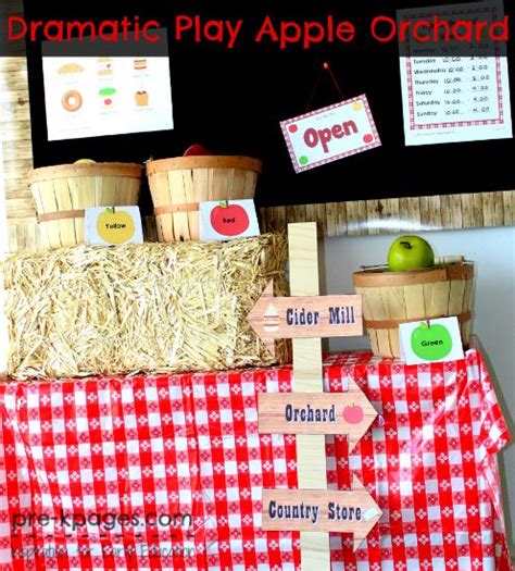 Dramatic Play Apple Orchard Autumn Preschool Theme Apple Preschool