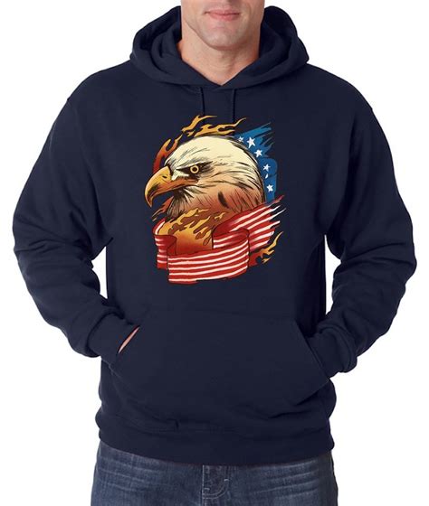 Youth Designz Kapuzenpullover Adler Usa American Eagle Herren Hoodie