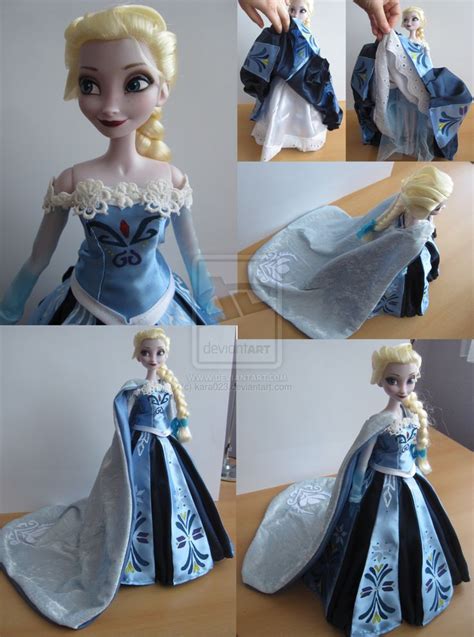 Frozen Queen Elsa coronation dress A-style details | Elsa coronation ...