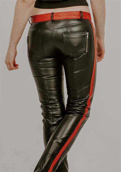 Womens Leather Pants Etsy